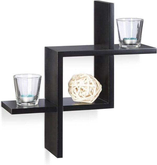 Étagère murale décorative flottante en bois MDF – Image 2